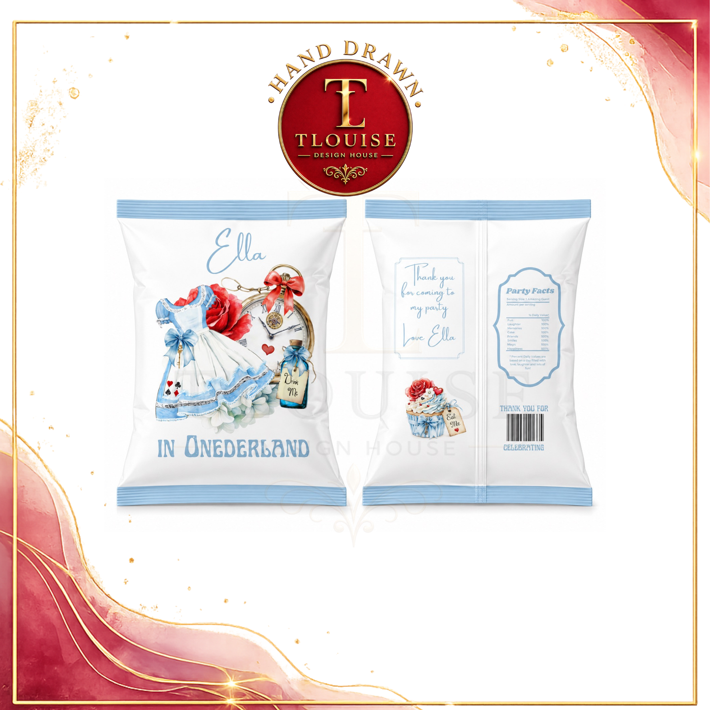 Wonderland Inspired Digital Party Pack