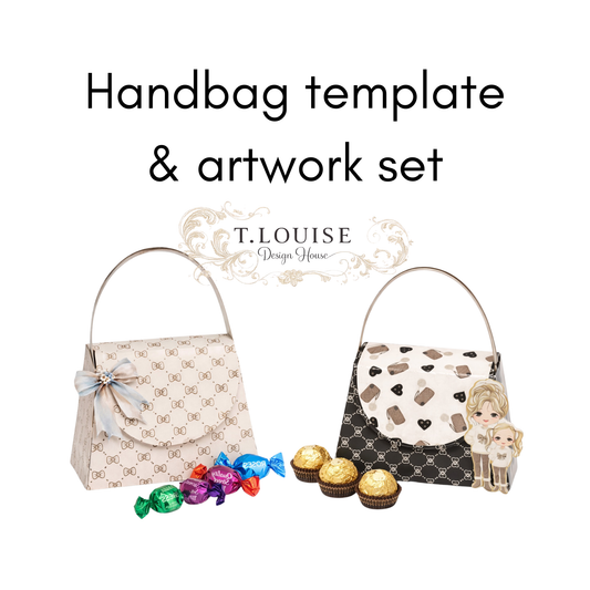 Handbag Template Style 1 with Evie Artwork