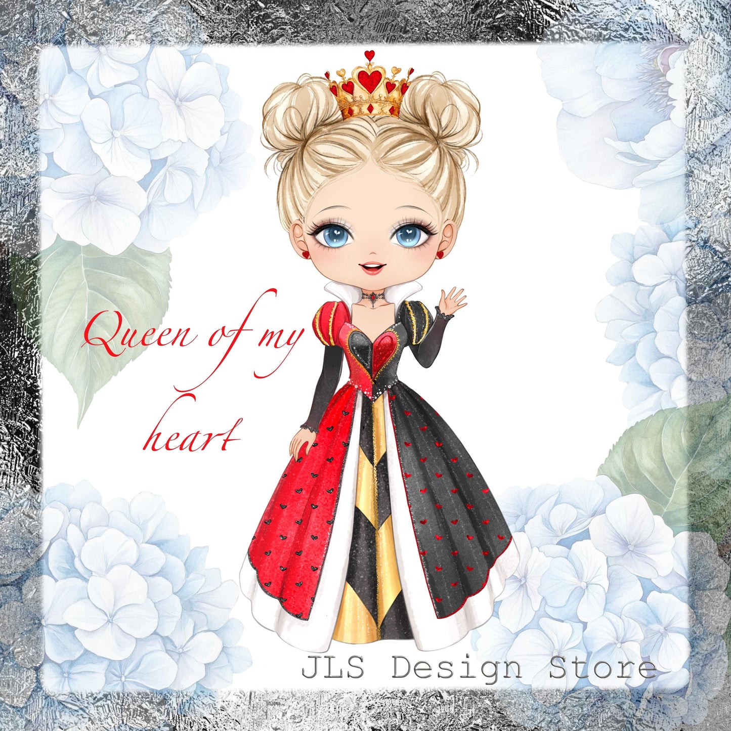 Queen of Hearts Doll Clipart
