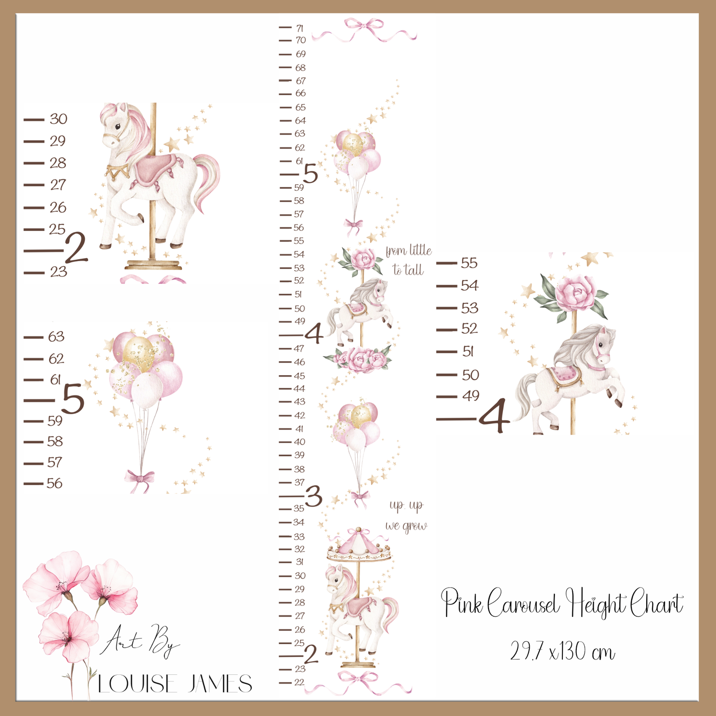Pink Carousel Height Chart