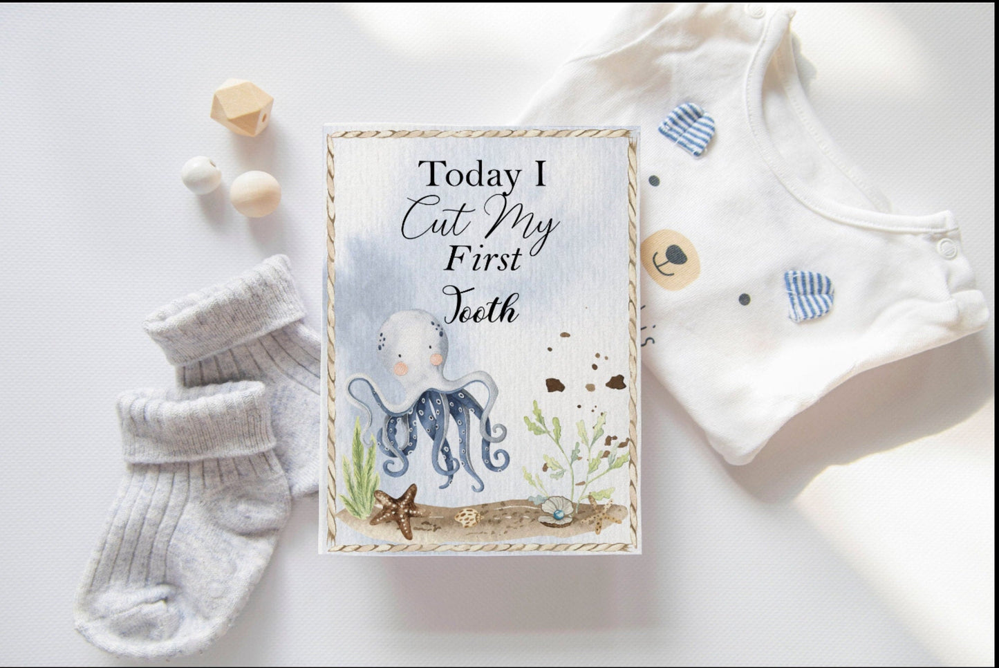 Under the Sea Nursery Bundle: Baby Stats & Milestone PNG Files