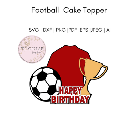 Football Cake Topper