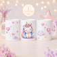 Cute Watercolour Unicorn Digital Collection | Mug Wraps, Bookmarks, Coasters, Notepad Pages & Clip Art PNG Bundle