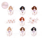 Pastel Girl Character Design Set – 18 Matching Elements