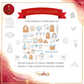 Gingerbread House Affinity Stamp Set – 40 Hand-Drawn Stamps + 3 Colour Palettes