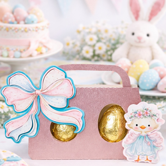Double Easter Egg Box Template & artwork