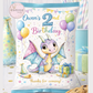 Pastel Baby Dinosaur Birthday Clipart Set – Watercolor Party Bundle