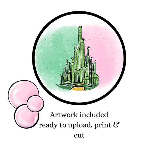 Wicked Cake Topper Template