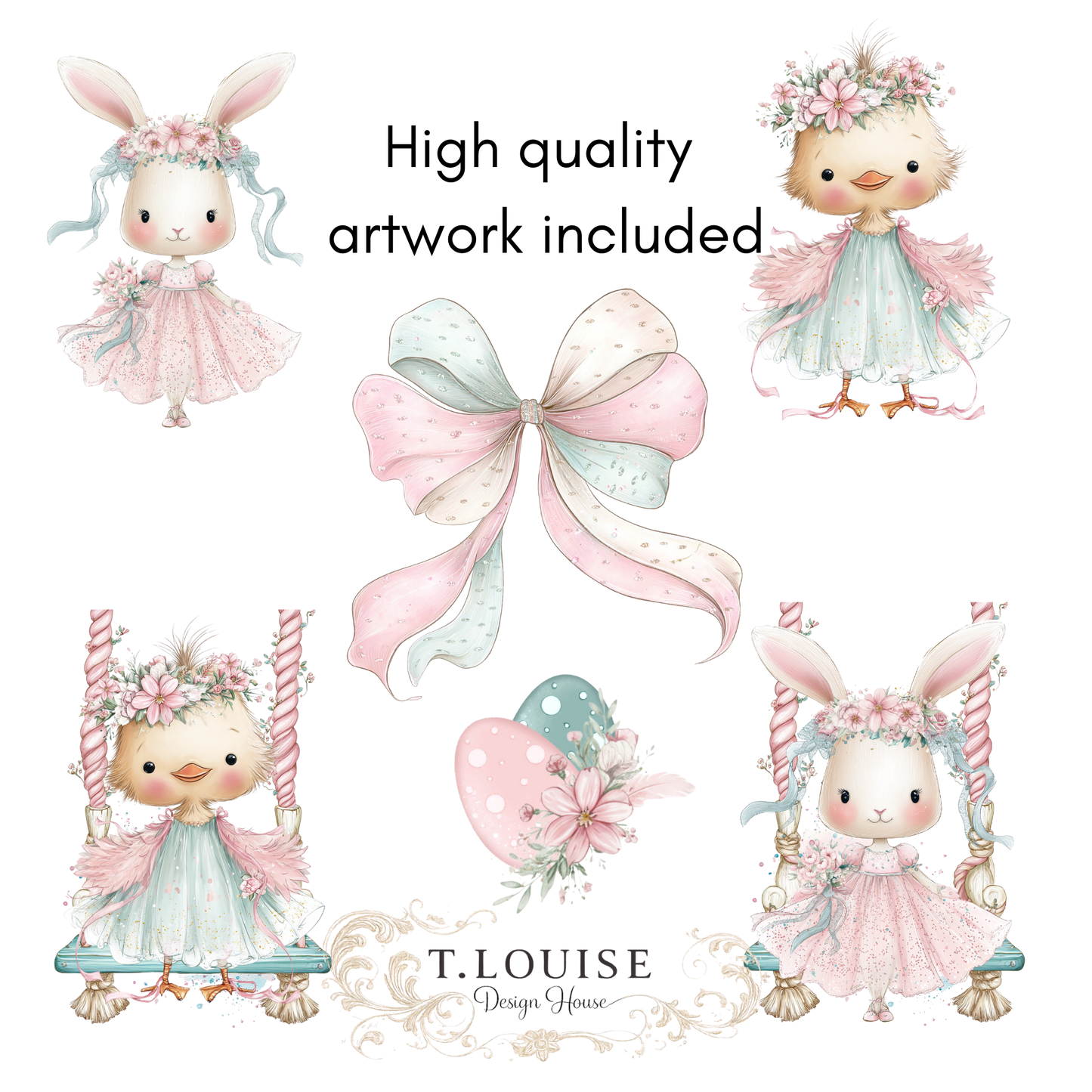 Double Easter Egg Box Template & artwork