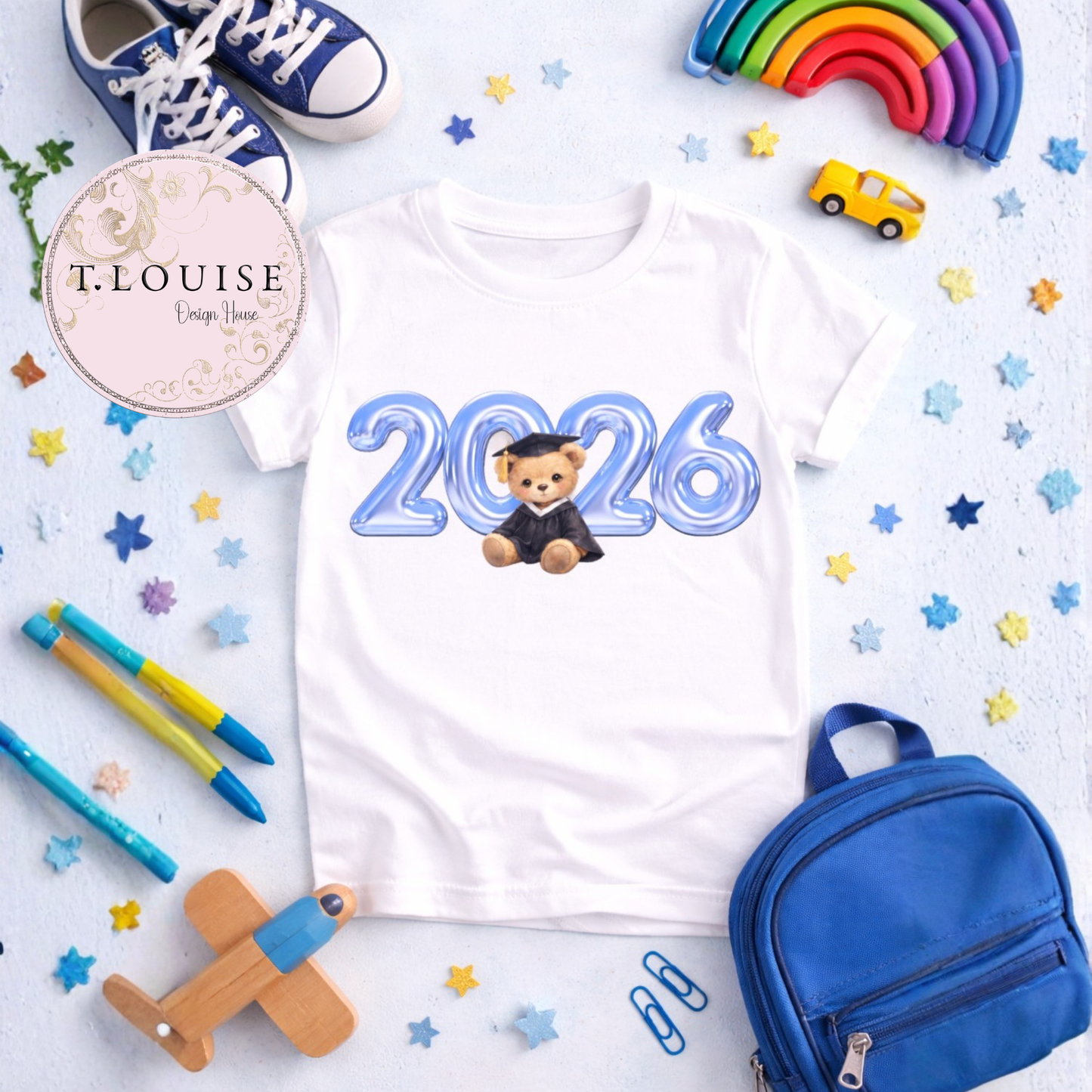 2026 Graduation Teddy Bear Clipart Bundle – 52 Transparent PNG Elements