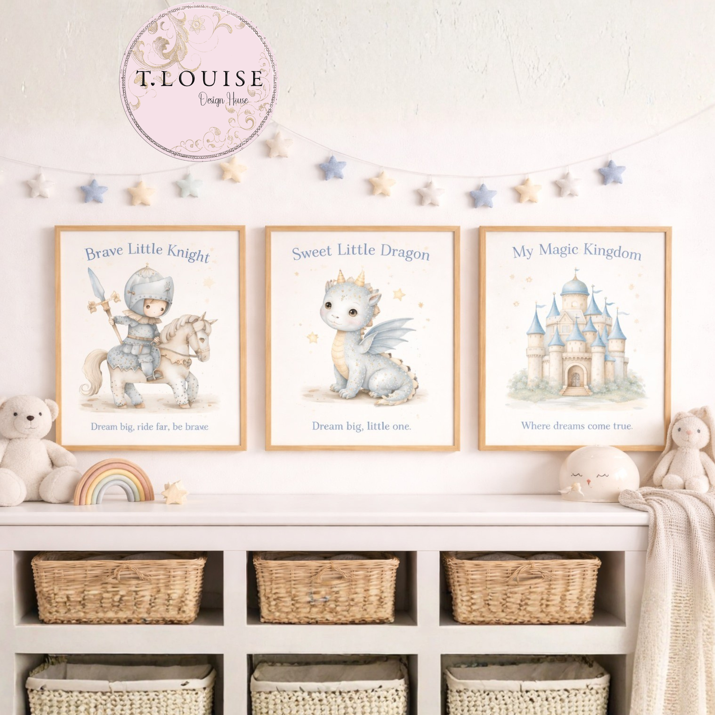 Princess &amp; Knight Fairytale Clipart Set