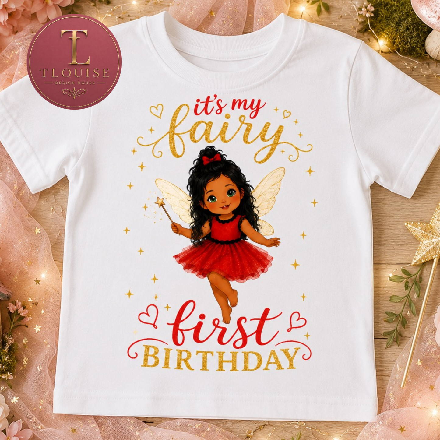 Fairy First Birthday T-Shirt Design Bundle – Pack of 10 Magical Designs