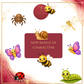 Ladybird Girl &amp; Garden Friends Clipart Bundle