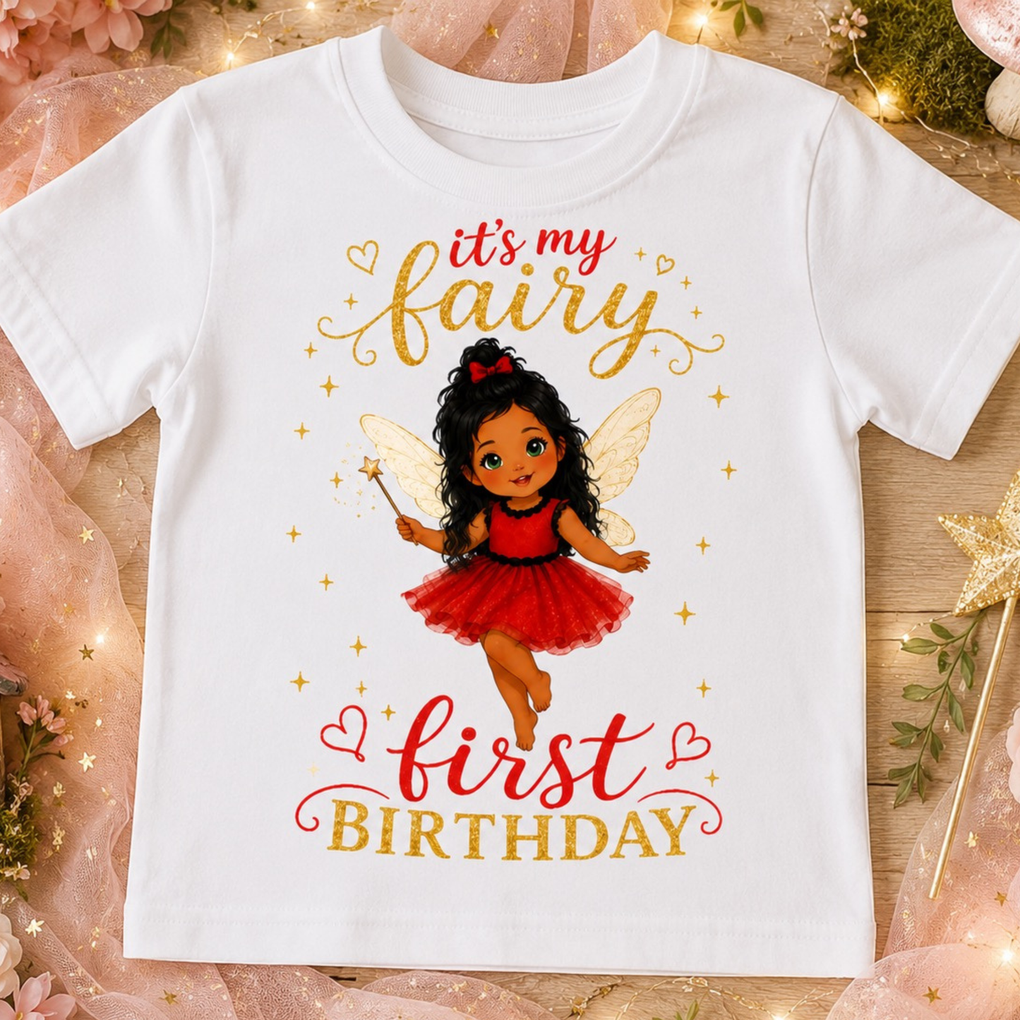 Fairy First Birthday T-Shirt Design Bundle – Pack of 10 Magical Designs
