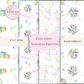 Cute Dino Seamless Pattern Set