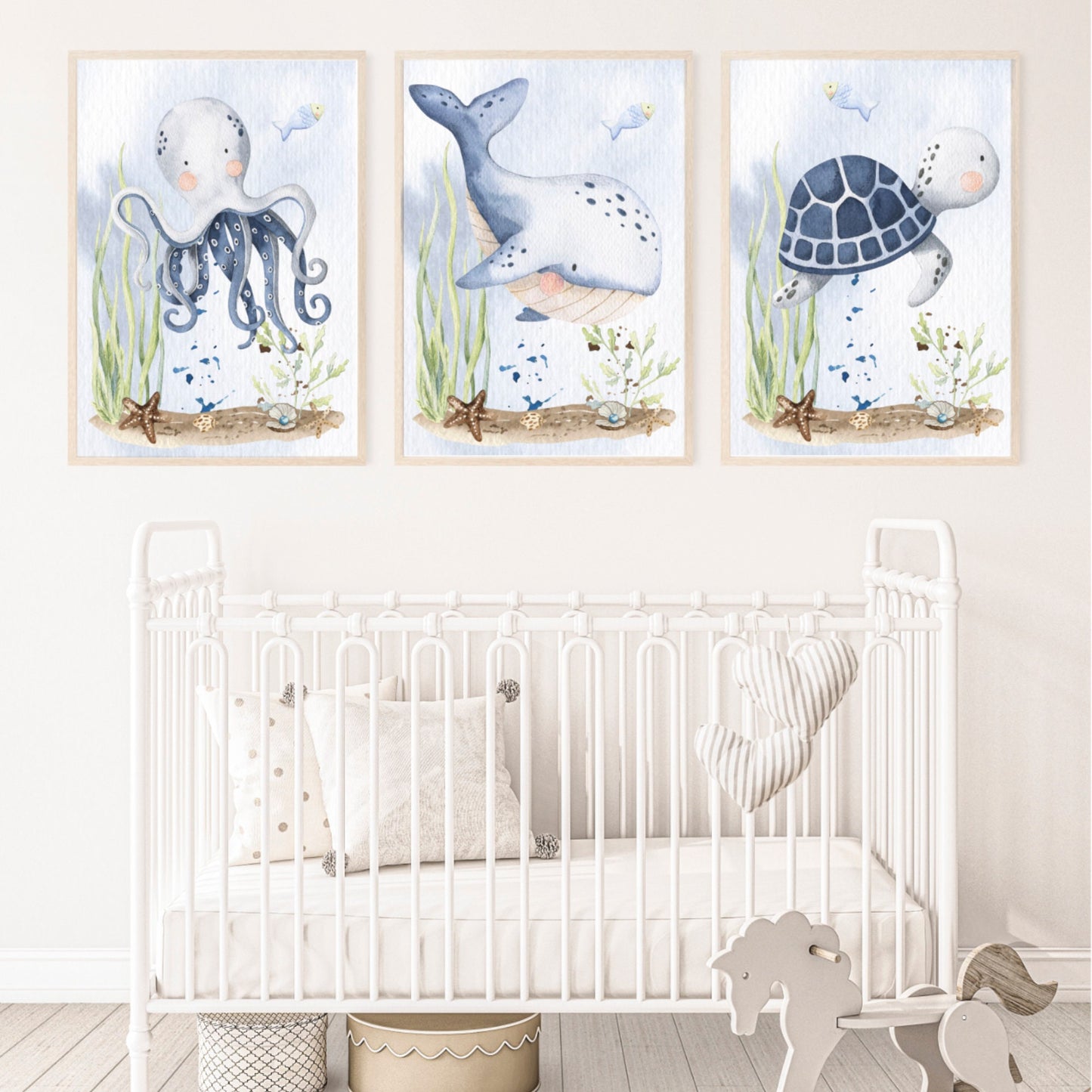 Under the Sea Nursery Bundle: Baby Stats & Milestone PNG Files