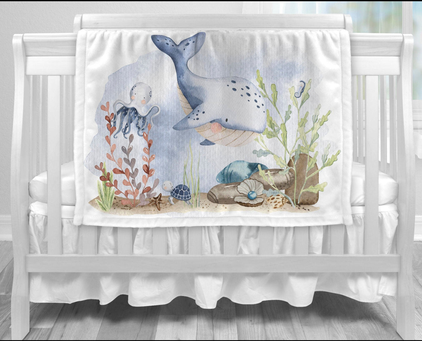 Under the Sea Nursery Bundle: Baby Stats & Milestone PNG Files