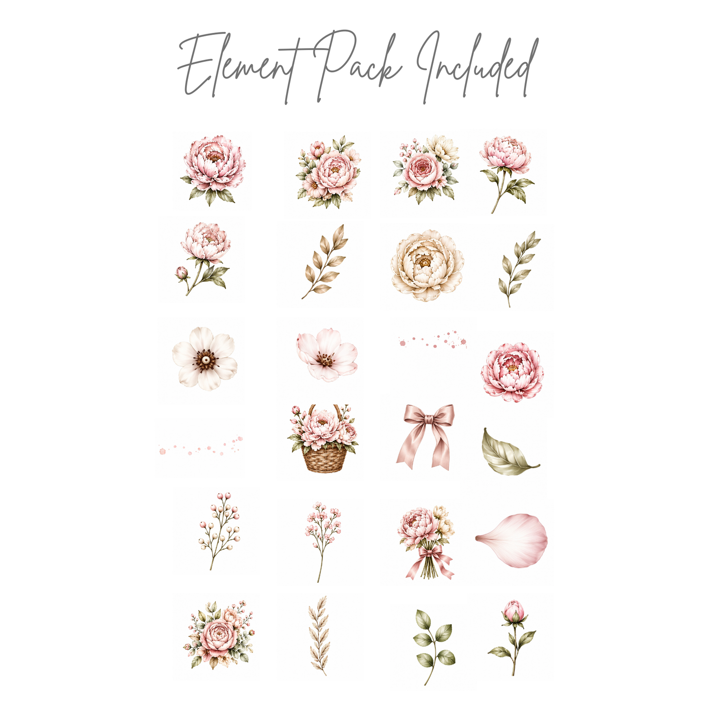 Book Lover Design Bundle | 14 Coasters, 14 Mug Wraps, 14 Bookmarks & 24 Floral Clipart Elements