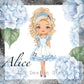 Alice in Wonderland Clipart Set
