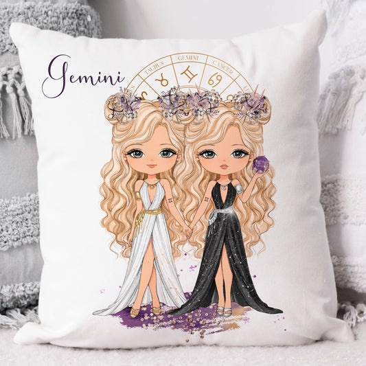 Gemini Zodiac Doll Clipart: Fashion PNG Sublimation Design (Digital Download)
