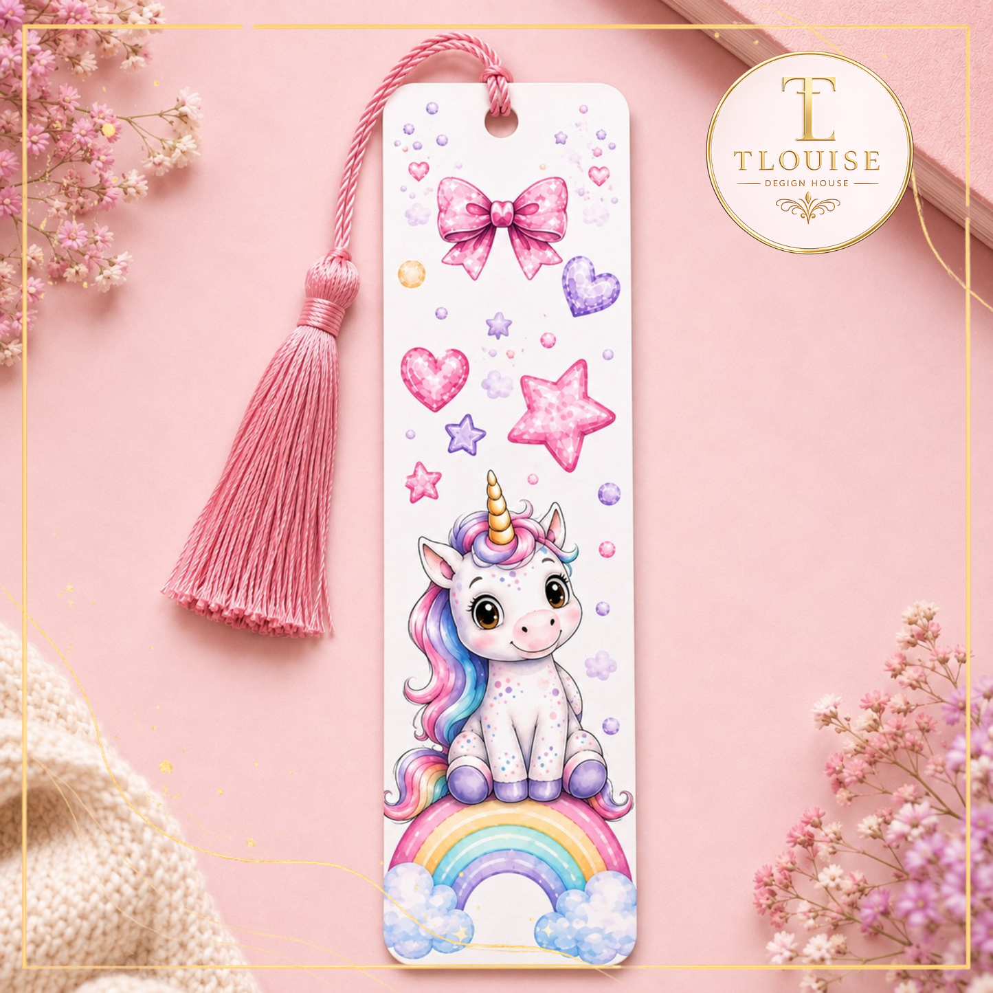 Cute Watercolour Unicorn Digital Collection | Mug Wraps, Bookmarks, Coasters, Notepad Pages & Clip Art PNG Bundle