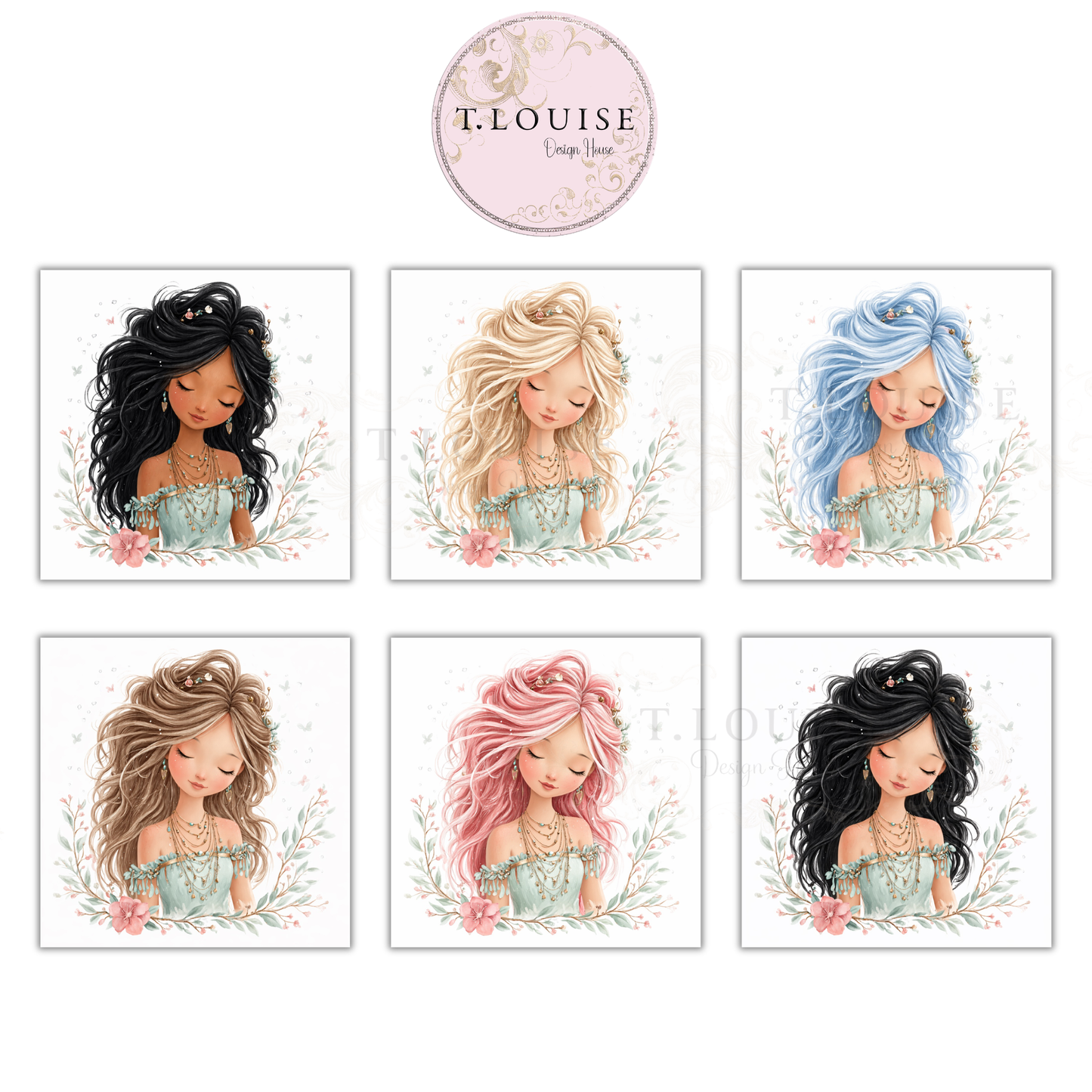 Whimsical Birthday Girl Collection – PNG Designs &amp; Mockups