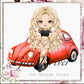 Driver Girl Clipart Set: Customizable New Driver PNG (Digital Download