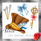 Alice in Wonderland Clipart Set