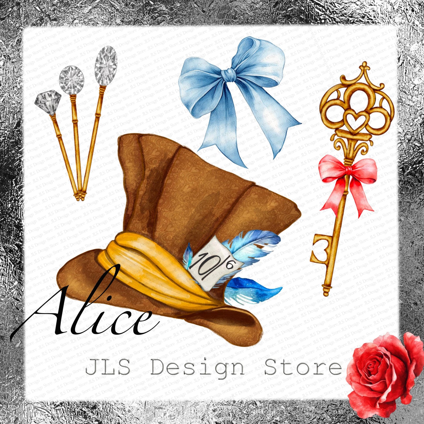 Alice in Wonderland Clipart Set