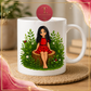 Ladybird Girl &amp; Garden Friends Clipart Bundle