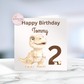 Boho Cream and Brown  Baby Dino artwork set
