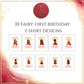 Fairy First Birthday T-Shirt Design Bundle – Pack of 10 Magical Designs