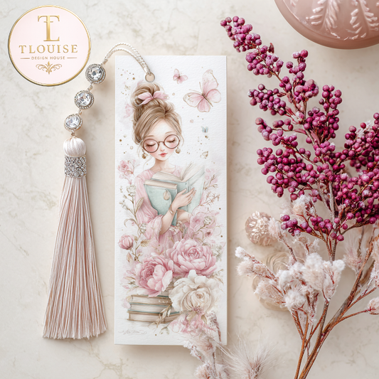 Set of 4 Beautiful Bookmarks PNG, Digital Download, Printable Bookmark Set, 300 DPI High Resolution, Instant Download Book Lover Gift