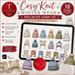 Cosy Knit Winter Wear Procreate Stamp Set | 18 Knitted Hats & Scarves Stamps for Procreate