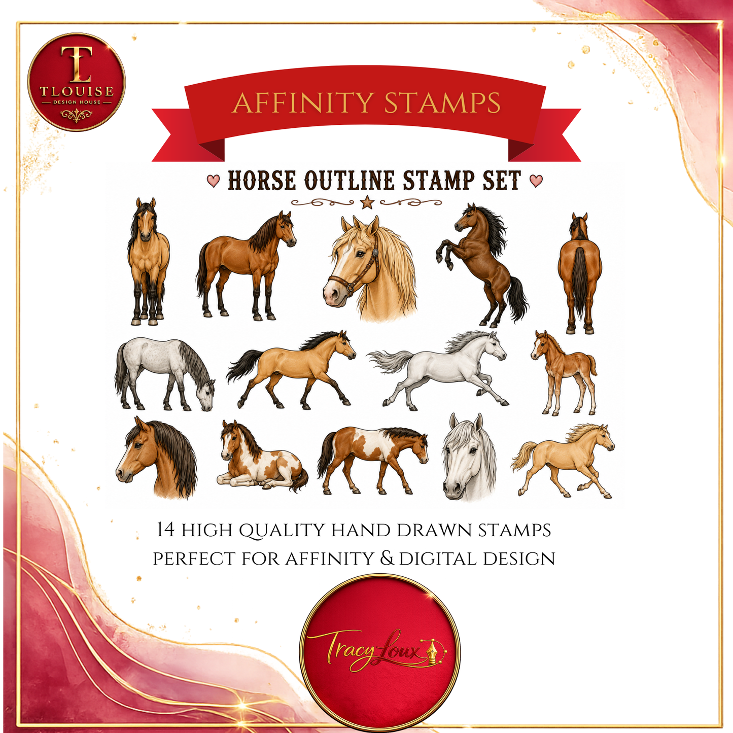Affinity Horse Stamp Collection
