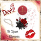 Devil Wears Prada inspired elements and arrangements Fashion Glam Clipart Bundle, Designer Inspired PNG Collection, Chic Accessories Graphics