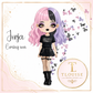 Jorja the Gothic Girl PNG Bundle, Alternative Girl Clipart, 300 DPI Digital Download, Hair Eye & Skin Tone Variations, Goth Character PNG