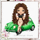 Driver Girl Clipart Set: Customizable New Driver PNG (Digital Download
