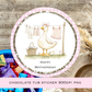 Mama Goose Chocolate Tub Sticker