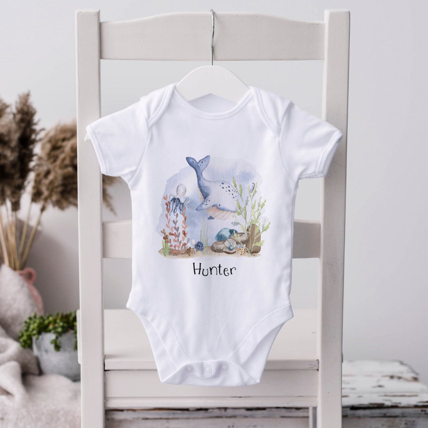 Under the Sea Nursery Bundle: Baby Stats & Milestone PNG Files