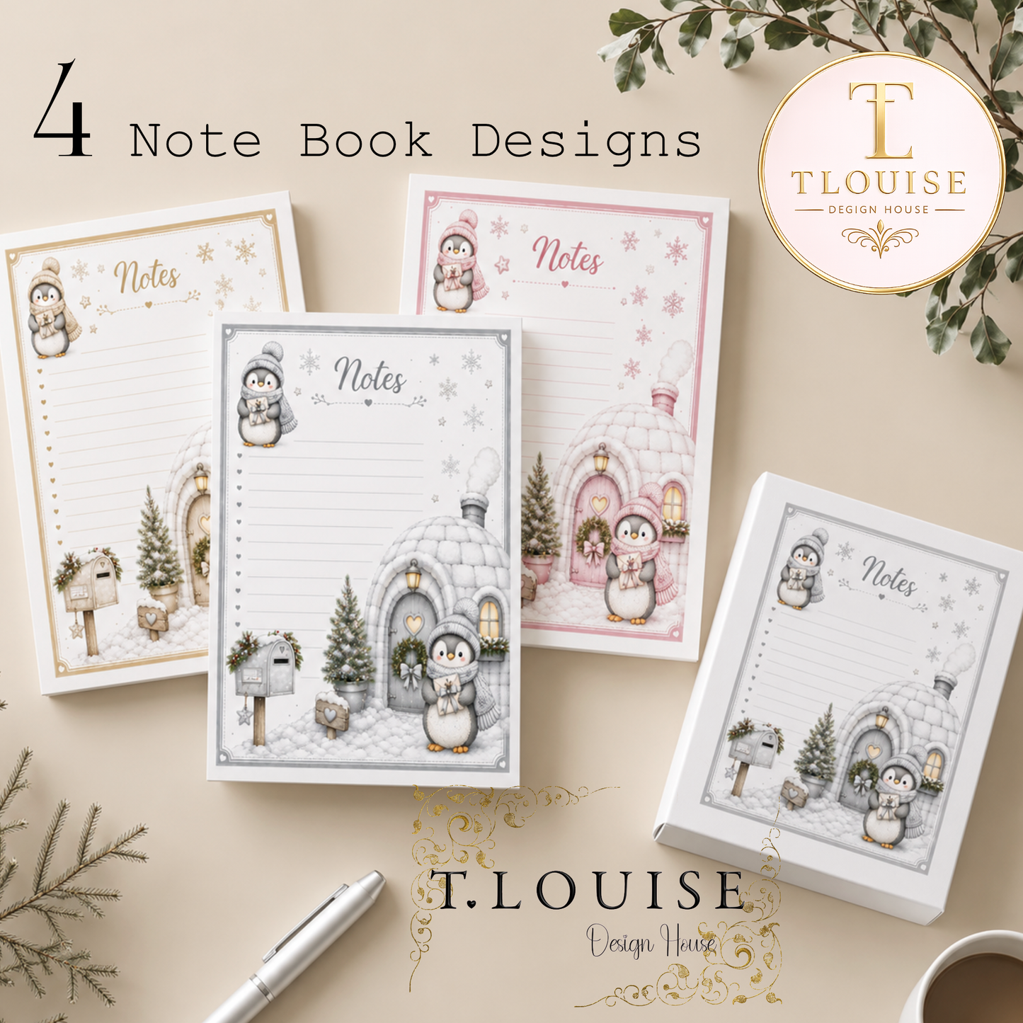 Penguin Note Pad Design