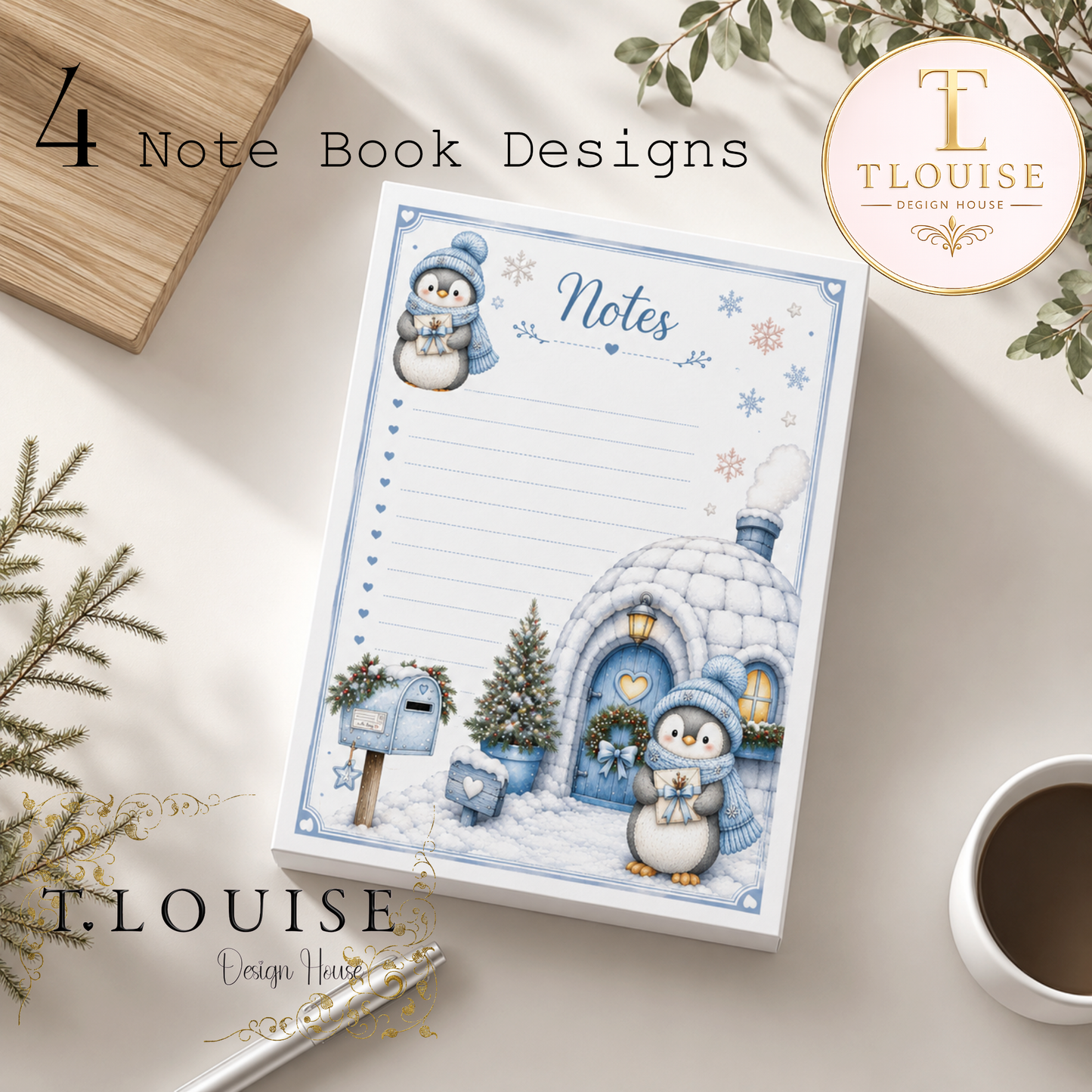 Penguin Note Pad Design